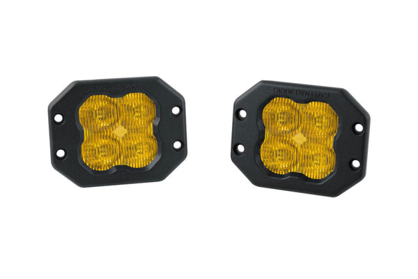 Diode Dynamics SS3 Pro ABL - Yellow Driving Flush (Pair) - DD6939P by Diode Dynamics - front view