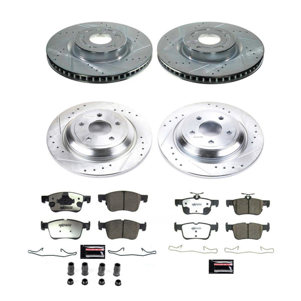 Power Stop 21-22 Ford Bronco Sport Front & Rear Z36 Truck & Tow Brake Kit - K8644-36 for 2020-2024 Ford Escape