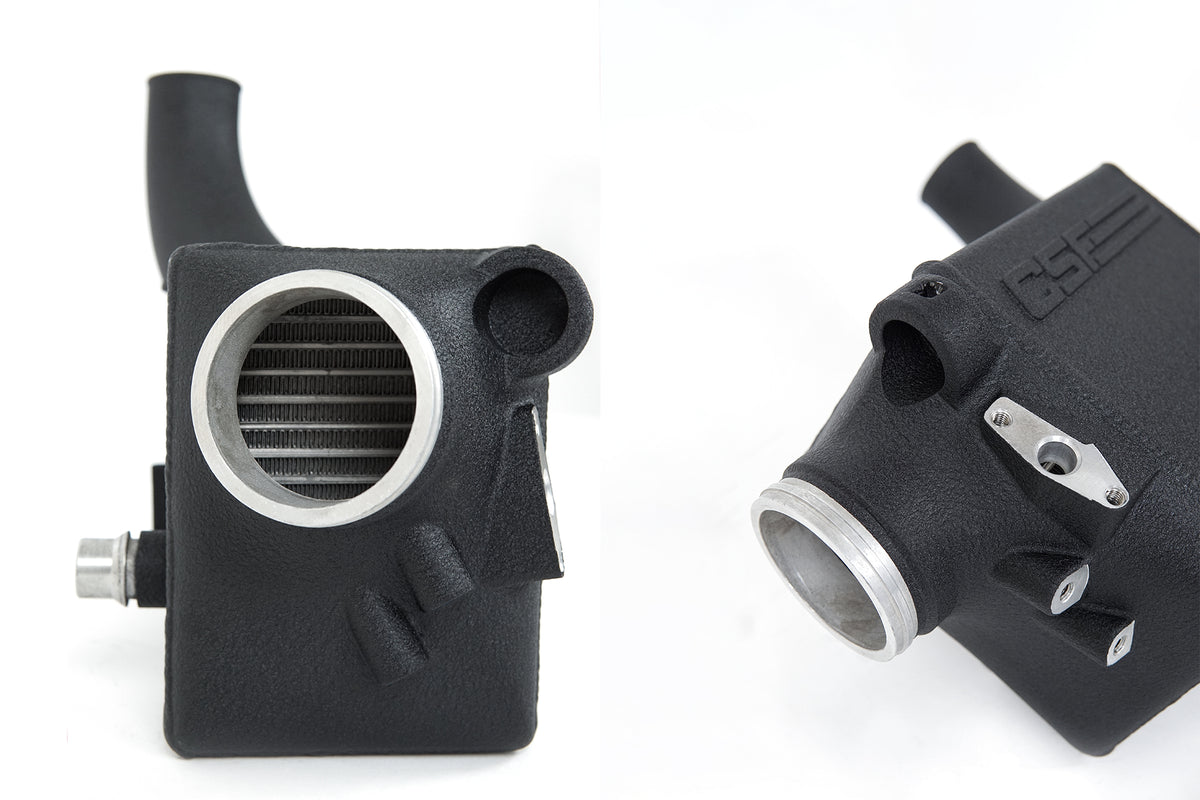 CSF 16-21 BMW M5 (F90) / 17-21 BMW M8 (F91/F92/F93) Twin Charge-Air-Cooler Set - Crinkle Black - 8178