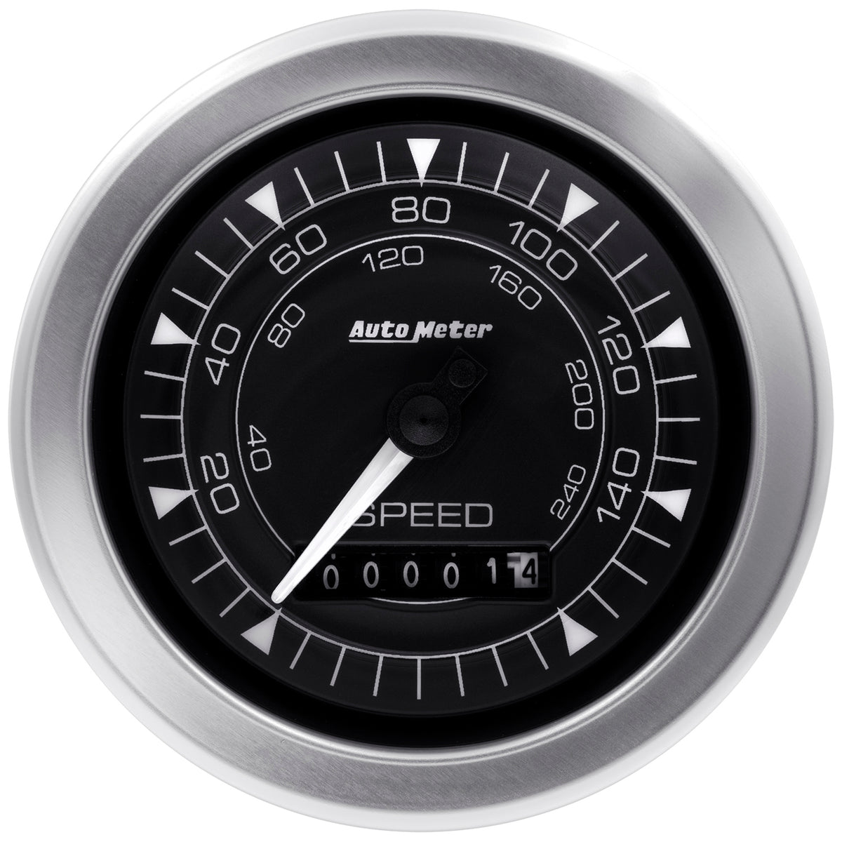 Autometer Chrono 3-3/8in 160MPH Electric Programmable Speedometer Gauge - 8188