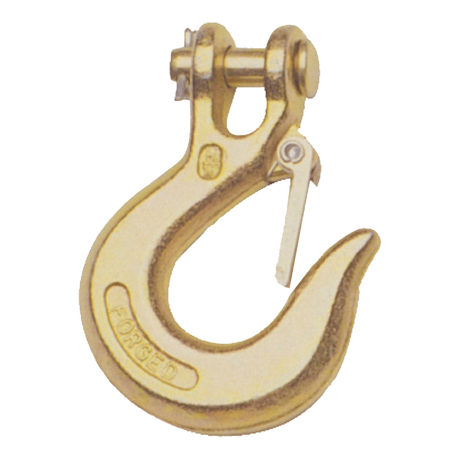 CURT 81900 1/4-Inch Forged Steel Clevis Slip Hook with Safety Latch, 7,800 lbs, 1/2-In Opening, 5/16" Pin