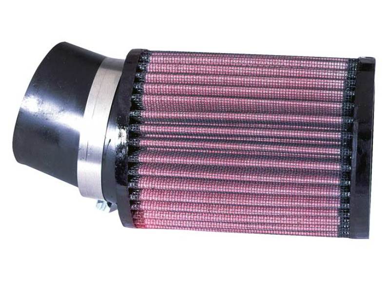 K&amp;N Filter Universal Rubber Round Straight Filter 20 Deg Angled 2-7/16in Flange 3-3/4in OD 5in H - RU-1760
