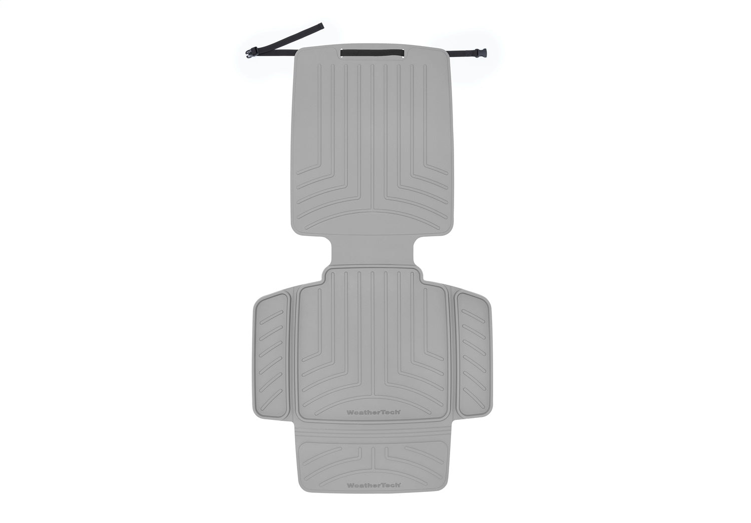 Weathertech - Child Car Seat Protector - Grey w/Seat Back - 81CSBP01GY