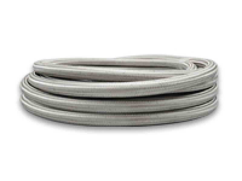 Vibrant SS Braided Flex Hose with PTFE Liner -8 AN 0.32in ID (150ft Roll) - 18468