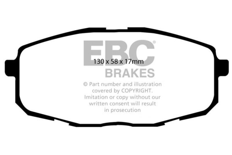 EBC 09-12 Hyundai Elantra 2.0 Touring Greenstuff Front Brake Pads - DP21562