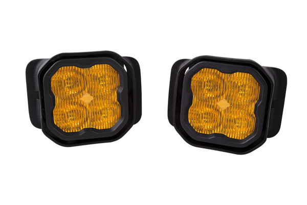 Diode Dynamics SS3 Max Type F2 Kit ABL - Yellow SAE Fog - DD7018 for 2015-2020 Ford F 150 - front view