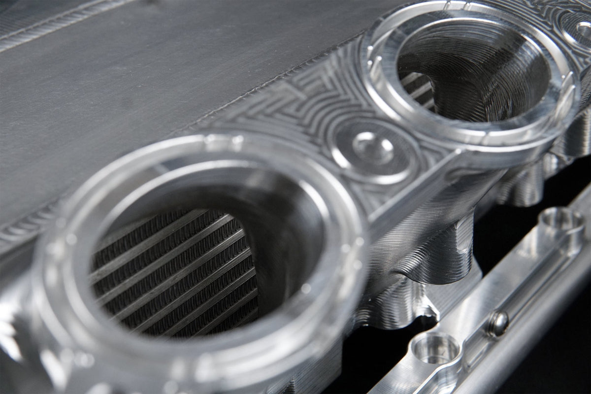 CSF Toyota A90/A91 Supra/ BMW G-Series B58 Charge-Air Cooler Manifold - Rasberry Sparkle - 8200RS