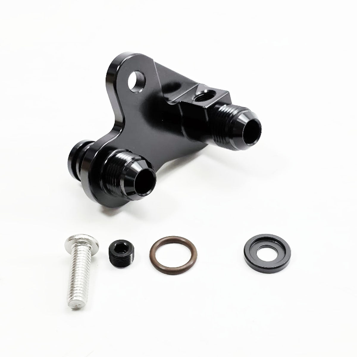 UPR - 6R80 10R80 Transmission Cooler Port Adapter 8AN - 8202-01 for 2011-2025 Ford F 150 - front view