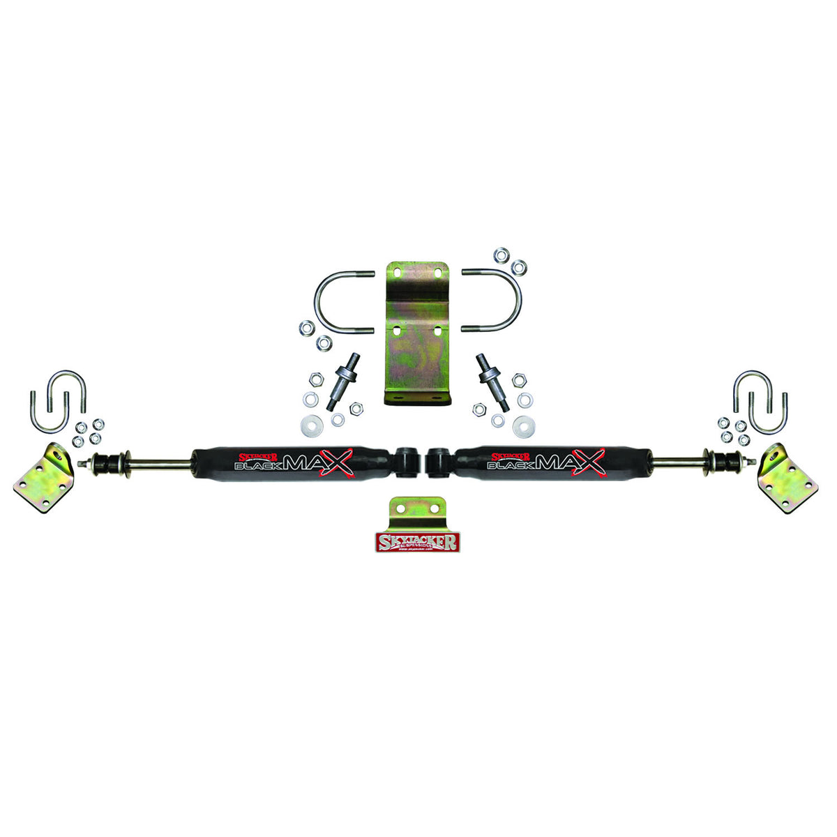 Skyjacker 2018 Jeep Wrangler JL - Black Dual Steering Damper Kit - 8208