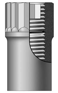 ARP Adjustable 7/16 12pt Perma-Loc Rocker Arm Nut Kit - 300-8245 by ARP - front view