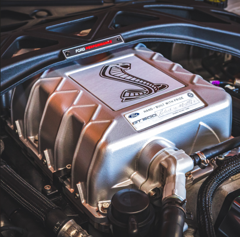 VMP Apex Predator Supercharger Lid in Silver, Race Core, & Billet High-Flow Water Manifold Package for '20+ GT500 & '23+ Rapt