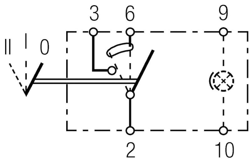 Hella Switch On/On/Off W Location Light - 007832441