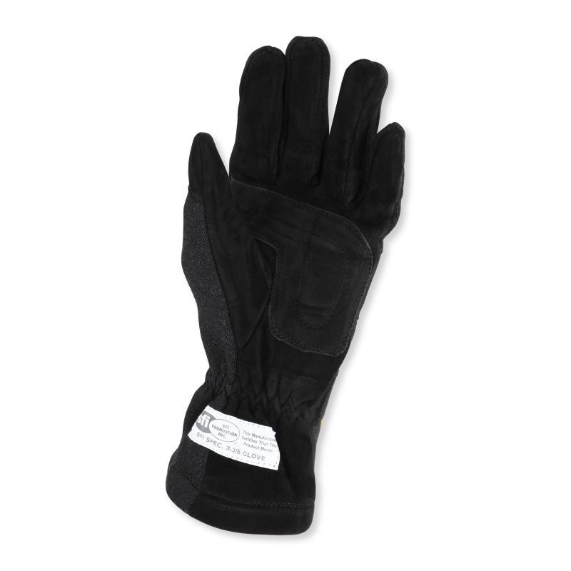RaceQuip Black 2-Layer SFI-5 Glove - XSmall - 355001RQP