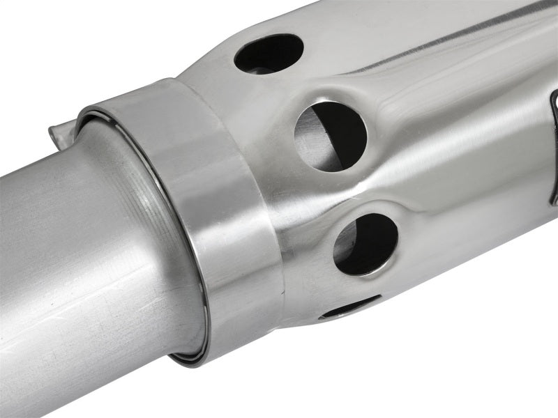 aFe LARGE BORE HD 3.5in DPF-Back Alum Exhaust w/Polished Tip 2016 GM Colorado/Canyon 2.8L (td) - 49-04064-P
