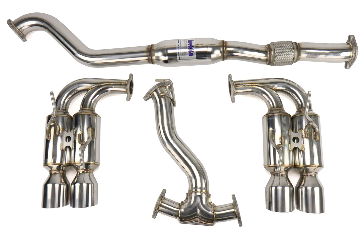 Invidia 08-14 Subaru WRX Hatchback Gemini/R400 Stainless Steel Tip Cat-back Exhaust