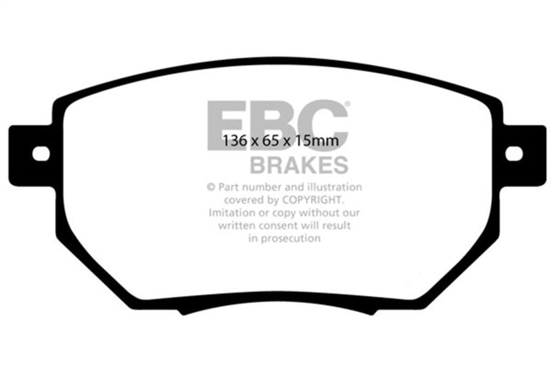 EBC 03-05 Infiniti FX35 3.5 Yellowstuff Front Brake Pads - DP41659R
