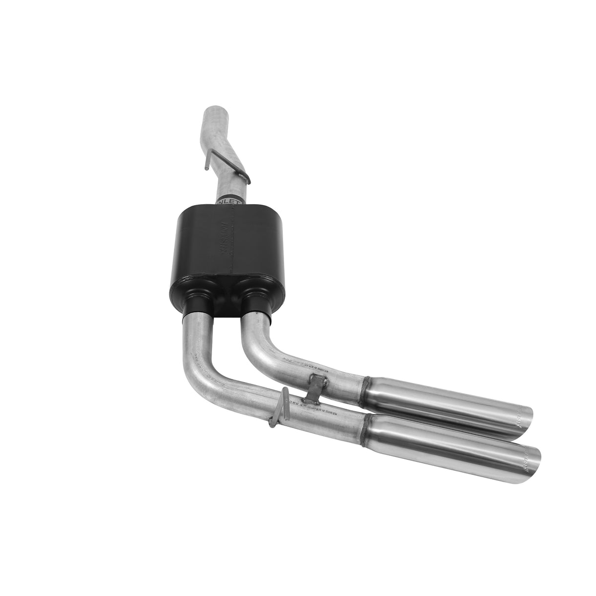 Flowmaster American Thunder Cat-Back Exhaust System - 2004-2005 Dodge Ram 1500 - Dual Out - 3"x12.875" - 3" Inlet - Aluminized - Fits 2.5" Pipe - 17398 - 3