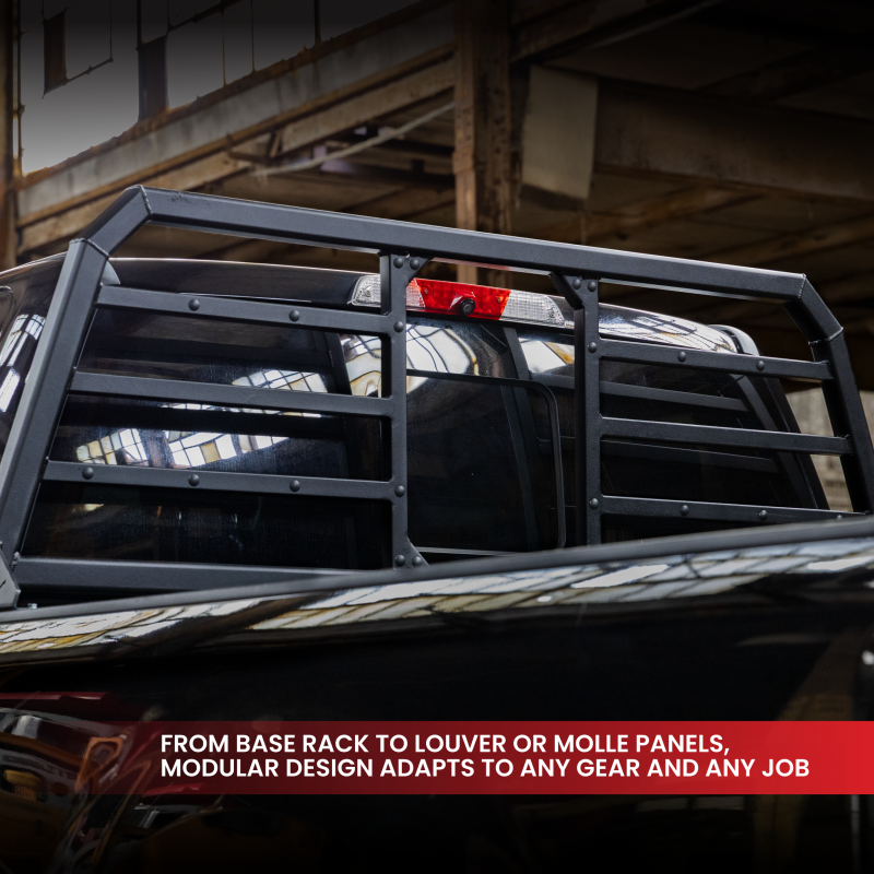Gen-Y 17+ Ford F250/ F350 Defender 2 Outer Louver Panel for Headache Rack - Black - GH-29201