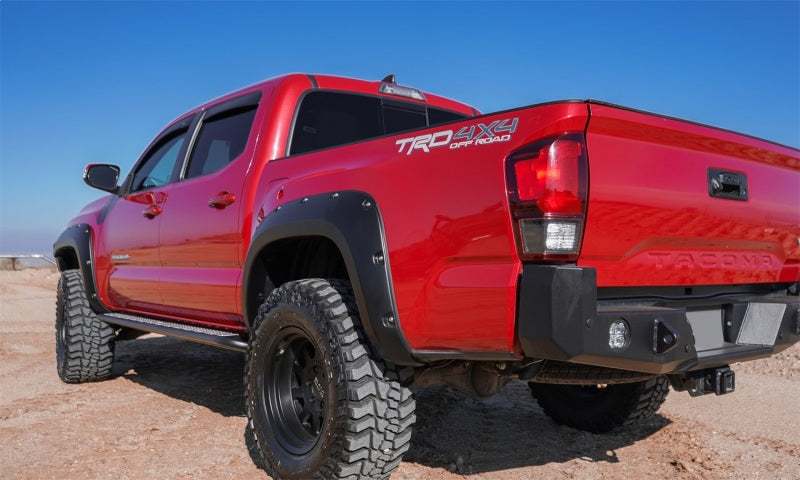 AVS 16-18 Toyota Tacoma Double Cab Ventvisor In-Channel Front &amp; Rear Window Deflectors 4pc - Smoke - 194768