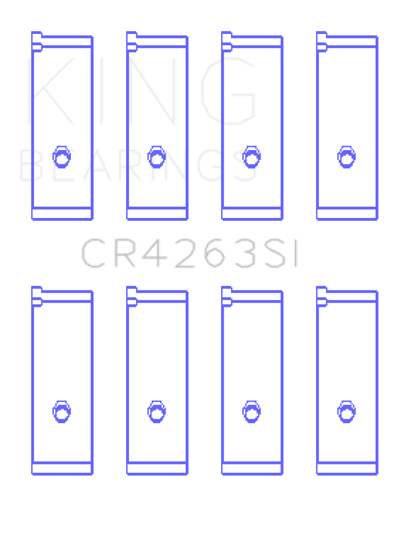 King Toyota 1ZZ-FE (Size .25) Rod Bearing Set - CR4263SI0.25