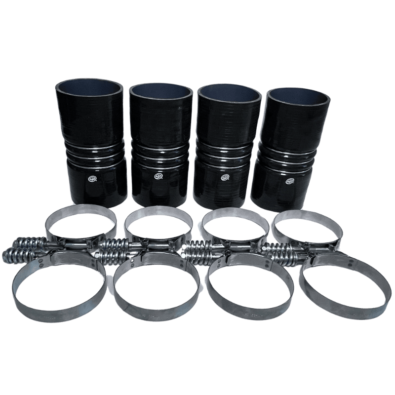 S&B 4"x 8" Intercooler Boot Kit with Clamps (Set of 4) - 83-2010