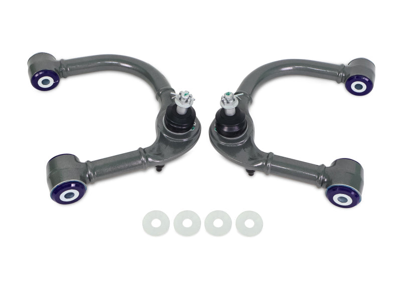 Superpro 03-09 Lexus GX470 / Toyota 4Runner Sport 4WD Front Upper Fixed Offset Control Arm Set - TRC6480E