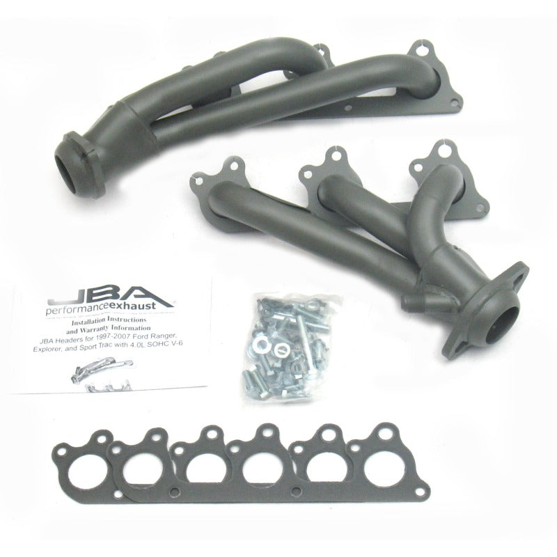 JBA 97-11 Ford Ranger 4.0L OHC w/Driver Side EGR 1-1/2in Primary Ti Ctd Cat4Ward Header - 1674S-1JT