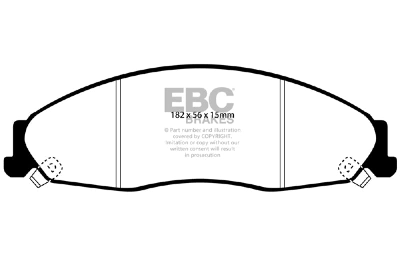 EBC 02-05 Cadillac CTS 2.6 Ultimax2 Front Brake Pads - UD921