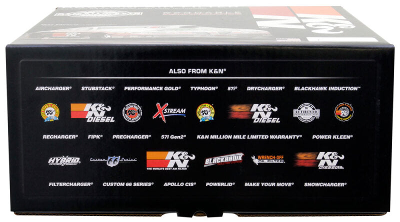 K&amp;N Round Air Filter Assembly 5-1/8in FLG 11in OD 3-3/8in - 60-1150