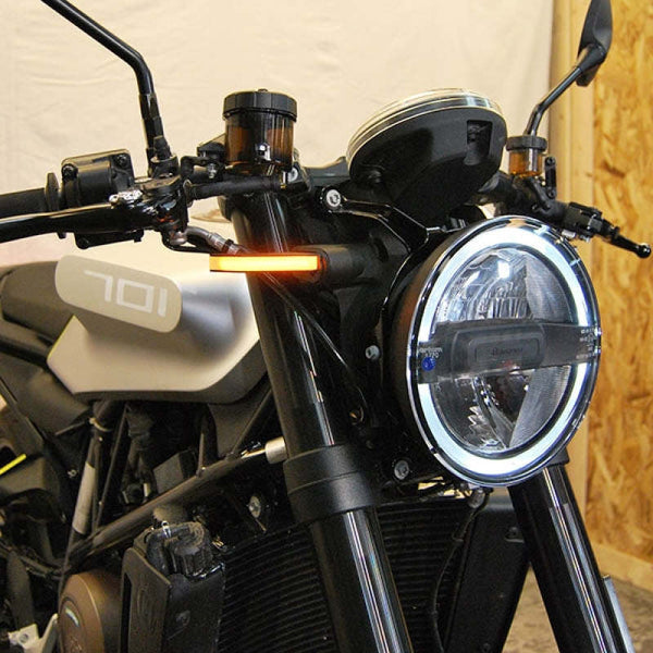 New Rage Cycles 18-22 Husqvarna Vitpilen 701 Front Turn Signals - 701-FB - front view