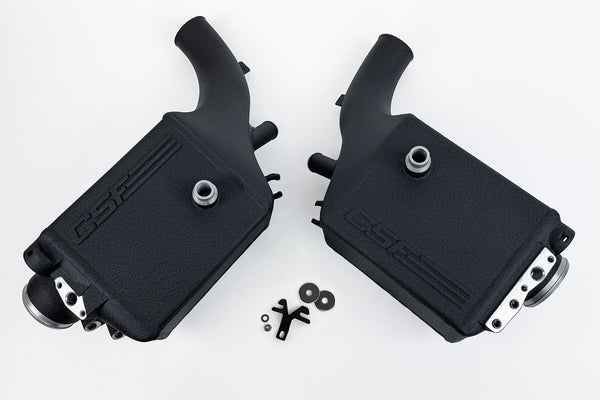 CSF 16-21 BMW M5 (F90) / 17-21 BMW M8 (F91/F92/F93) Twin Charge-Air-Cooler Set - Carbon Gold Matte - 8178CCGM