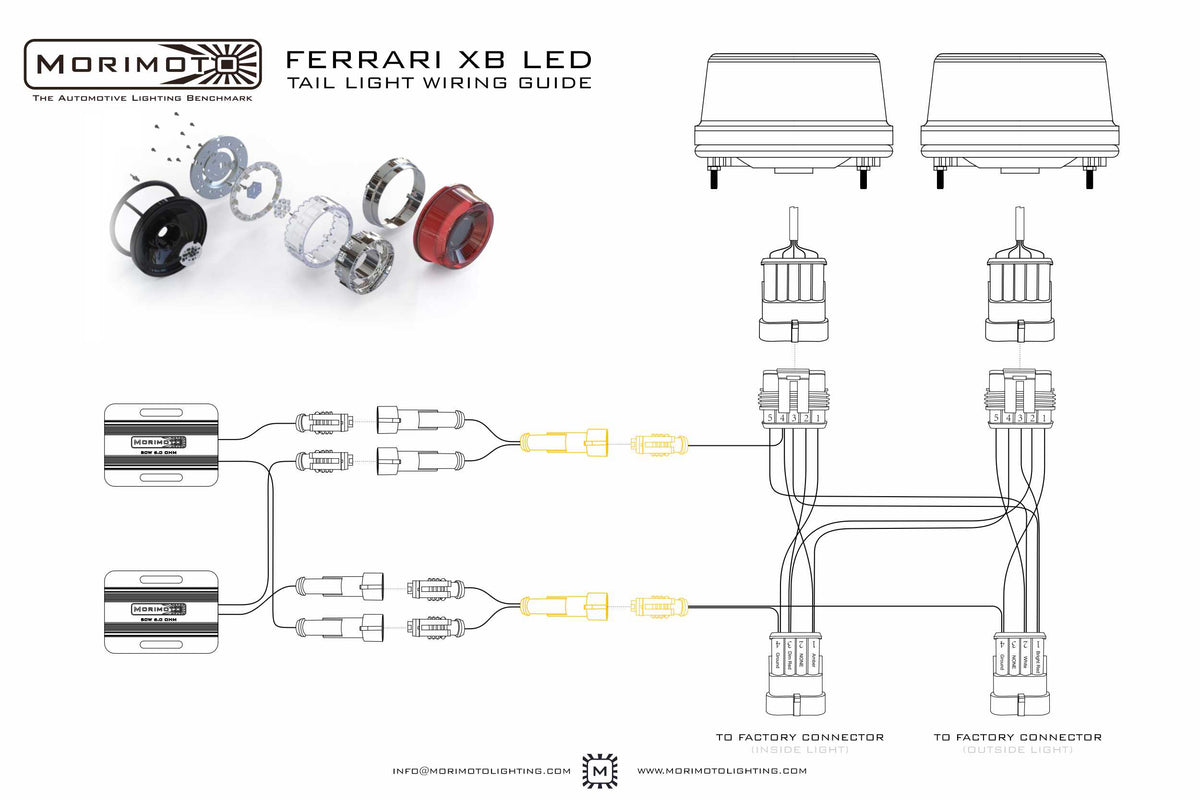 Morimoto - XB LED Tail Lights: Ferrari (95-04 / Set) - LF355