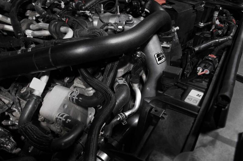 K&amp;N 2023 Ford Bronco Raptor 3.0L V6 Aluminum Charge Pipe Kit - Gunmetal Gray - 77-1020KC