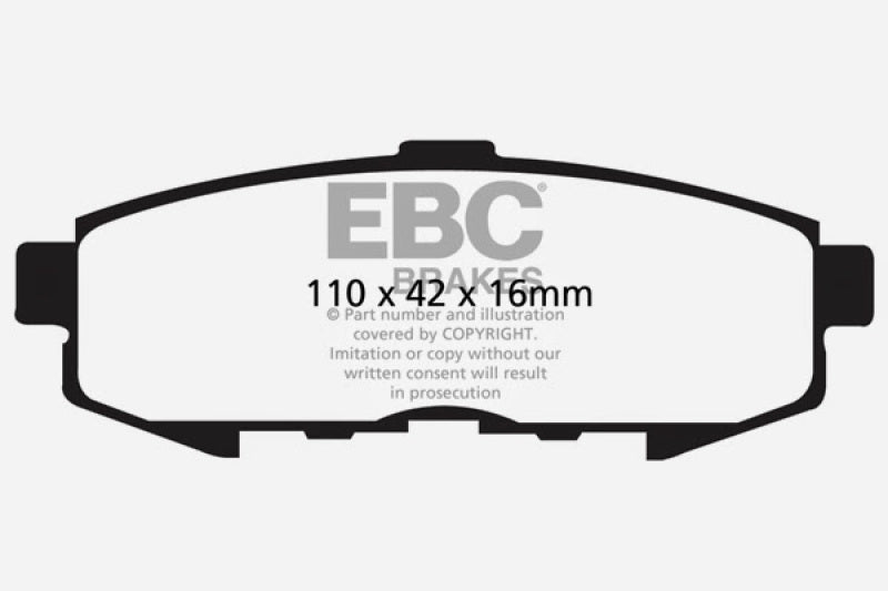 EBC 04-06 Mazda MPV 3.0 Ultimax2 Rear Brake Pads - UD1073