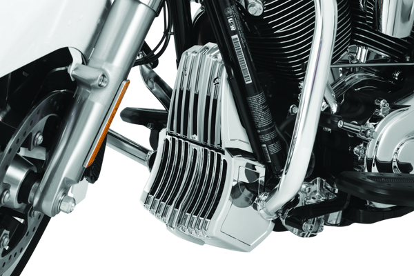 Kuryakyn Oil Cooler Cover Milwaukee-8 Chrome - 6417 - front view