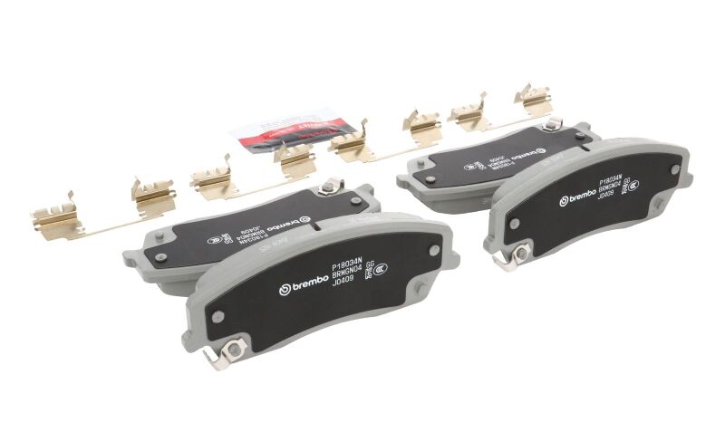 Brembo 05-08 Chrysler 300/ Dodge Charger/Challenger/Magnum Front NAO Brake Pad - P18034N