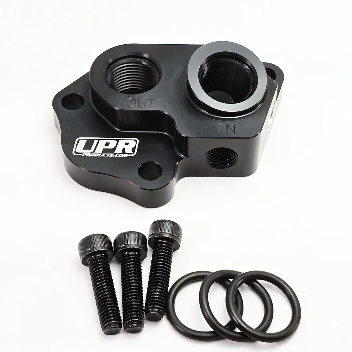 UPR - Coyote 5.0 Billet Remote Oil Filter Adapter Gen 1, Gen 2, Gen 3 - 8400-01 for 2011-2023 Ford Mustang