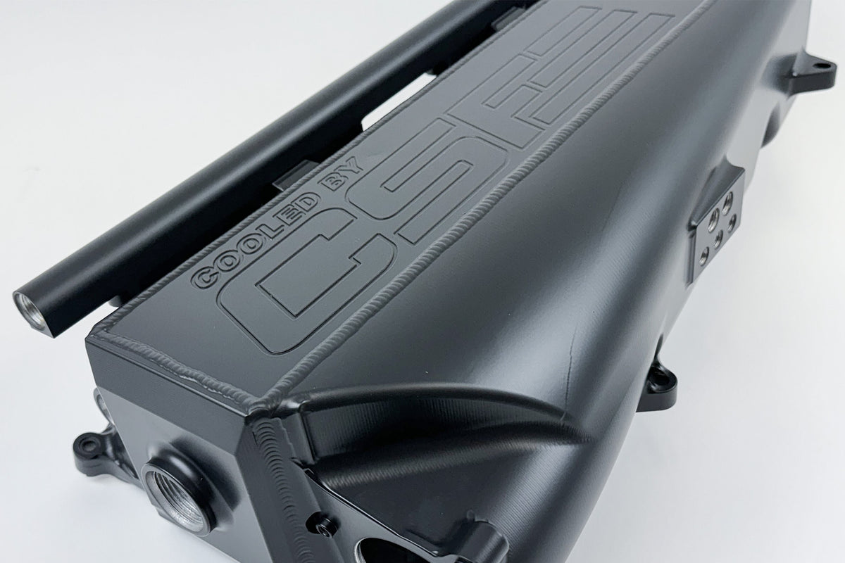 CSF Gen 2 B58 Race X Charge-Air-Cooler Manifold - Thermal Black Finish - 8400B