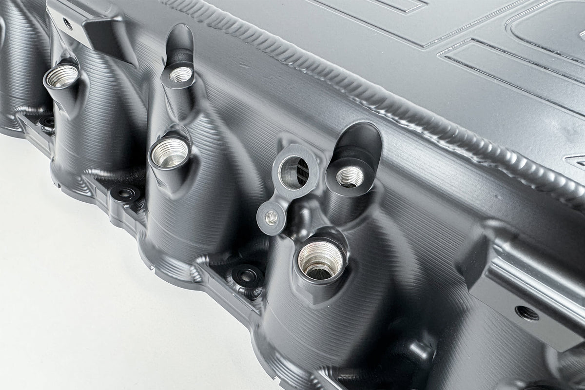 CSF Gen 2 B58 Race X Charge-Air-Cooler Manifold - Thermal Black Finish - 8400B