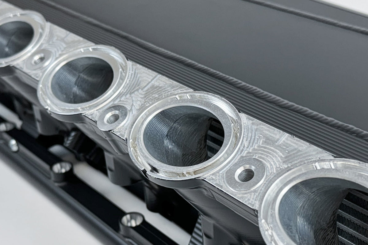 CSF Gen 2 B58 Race X Charge-Air-Cooler Manifold - Thermal Black Finish - 8400B