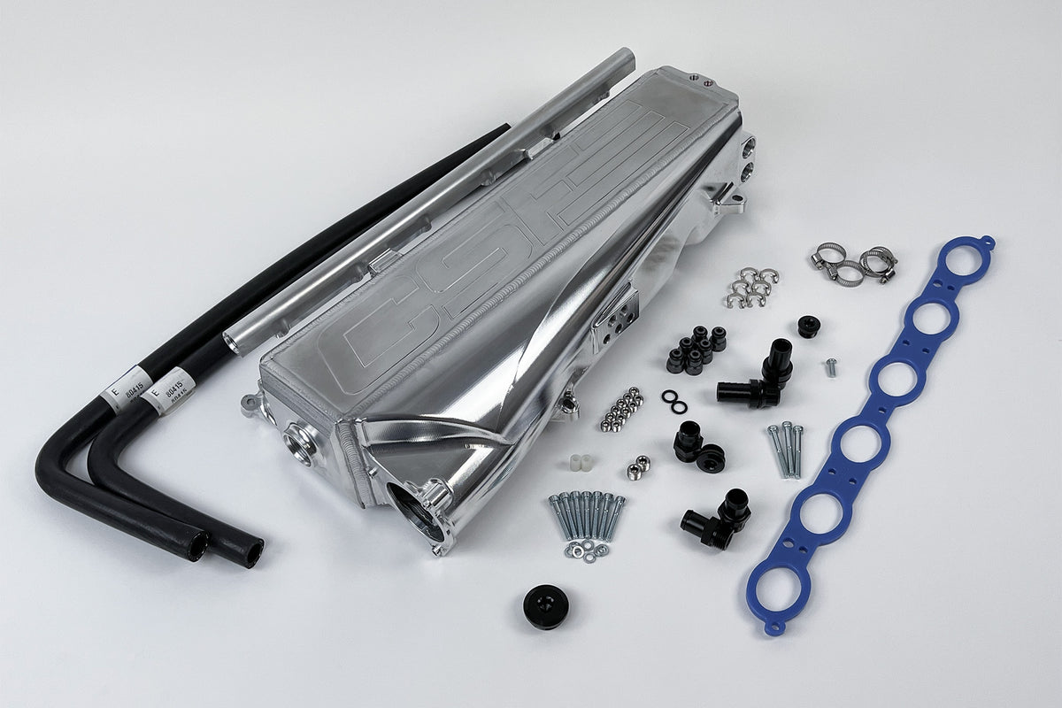 CSF Gen 2 B58 Race X Charge-Air-Cooler Manifold - Thermal Black Finish - 8400B