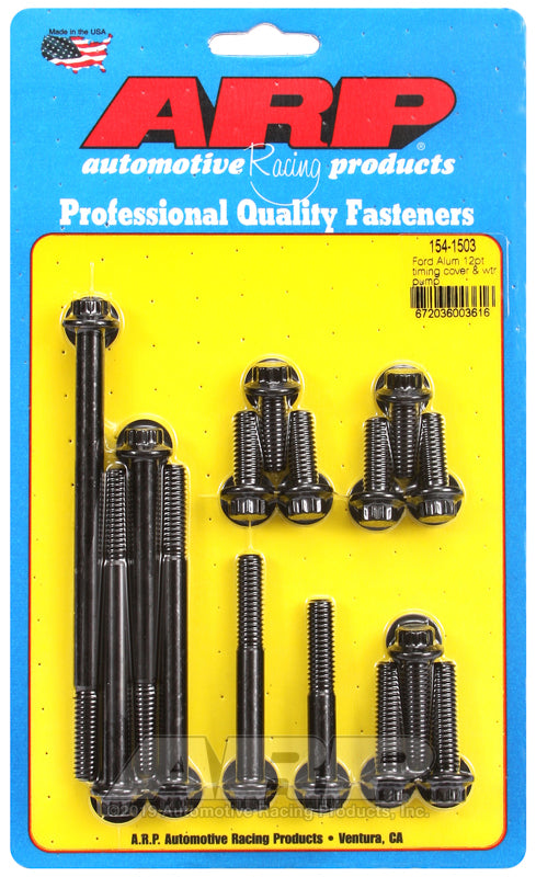 ARP Ford Alum 12pt Timing Cover and Water Pump Kit - 154-1503