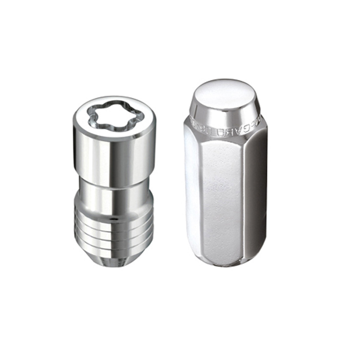 McGard 5 Lug Hex Install Kit w/Locks (Cone Seat Nut) M12X1.75 / 13/16 Hex / 1.815in. L - Chrome - 84560