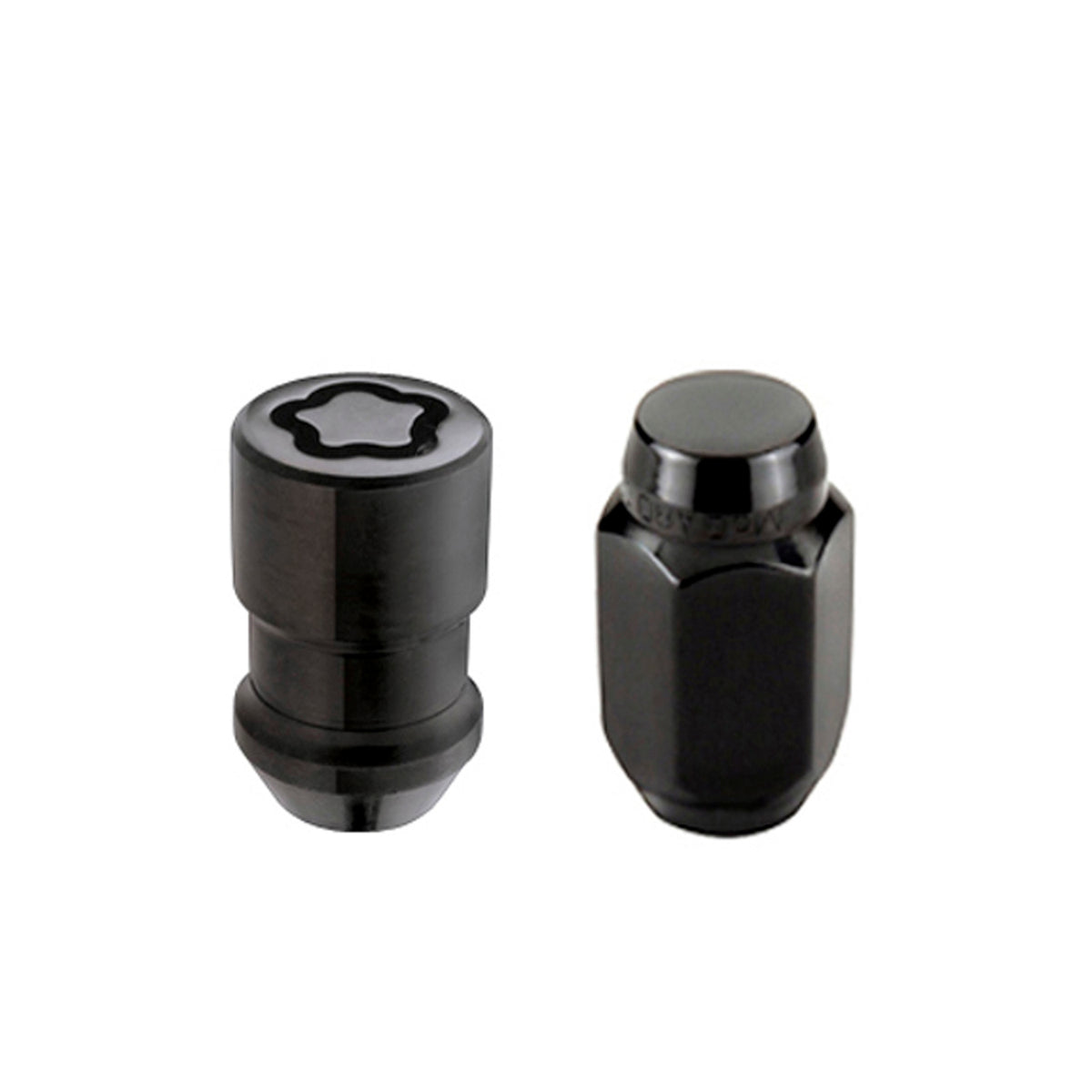 McGard 6 Lug Hex Install Kit w/Locks (Cone Seat Nut) 1/2-20 / 13/16 Hex / 1.5in. Length - Black - 84631