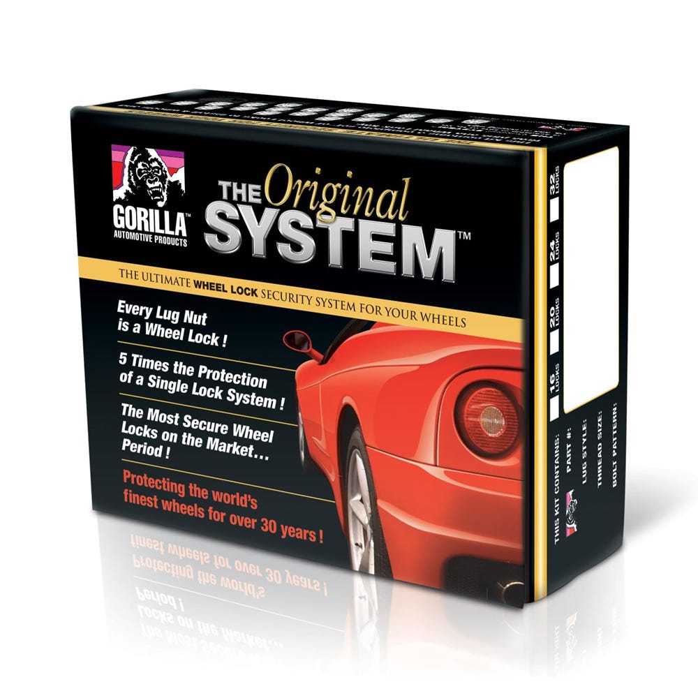 Gorilla Automotive - System Lock 5lug 1/2 Sst Mag CHR - 84683N