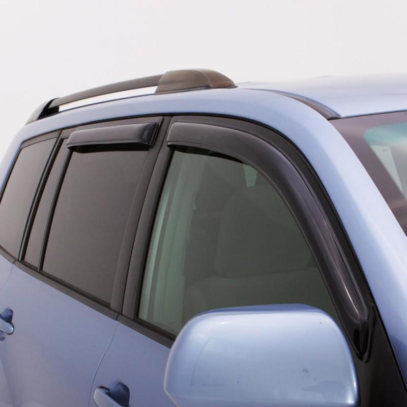 AVS 15-18 Ford F-150 Supercrew Ventvisor Outside Mount Window Deflectors 4pc - Smoke - 94975