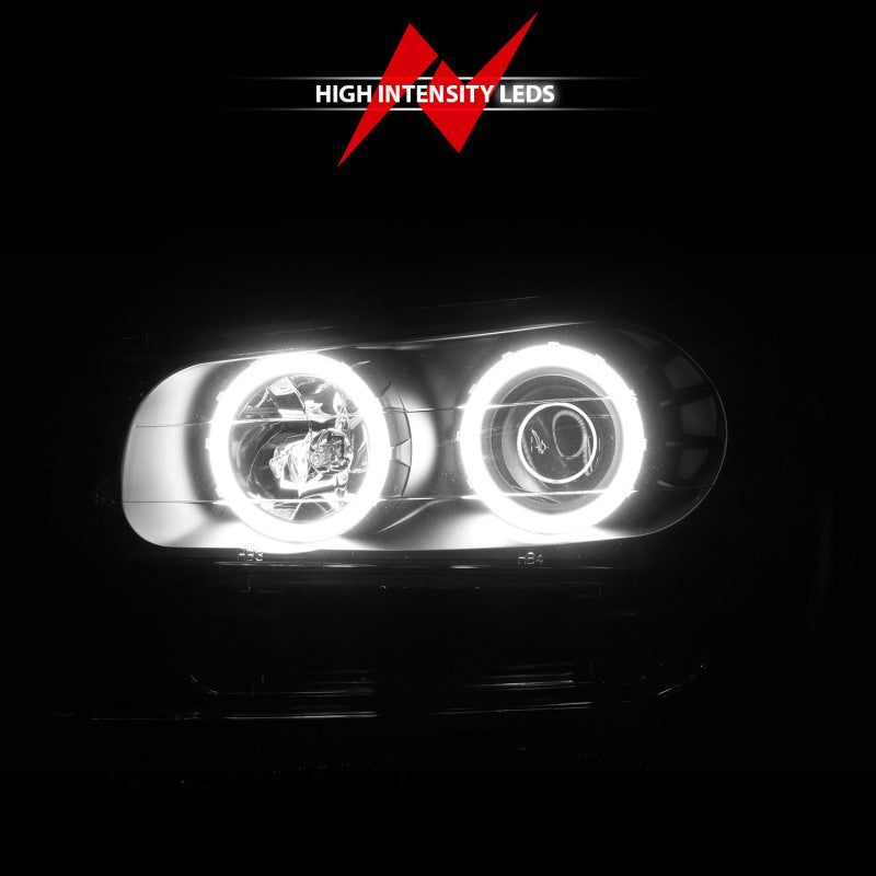 ANZO 02-09 Chevrolet Trailblazer (Will Not Fit 06-09 LT) Projector Headlights w/Halo Black Housing - 111572