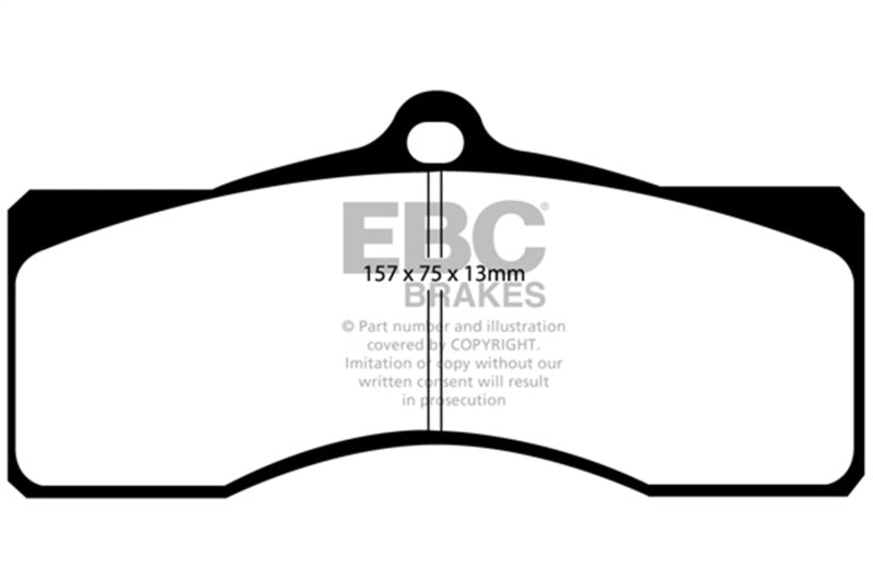 EBC 68-69 Chevrolet Camaro (1st Gen) 4.9 Redstuff Front Brake Pads - DP31155C