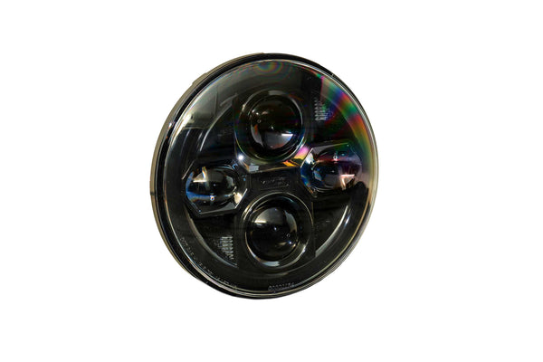 Morimoto - Sealed Beam: Morimoto Sealed7 2.0 (Black) (7in Round) - LF271