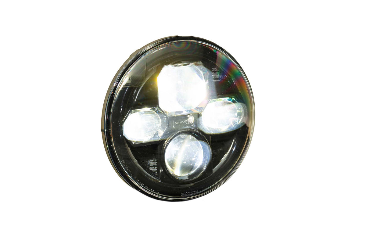 Morimoto - Sealed Beam: Morimoto Sealed7 2.0 (Black) (7in Round) - LF271